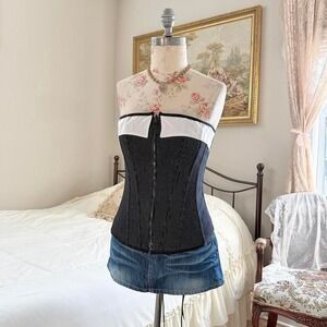 y2k fredericks of hollywood reversible corset red